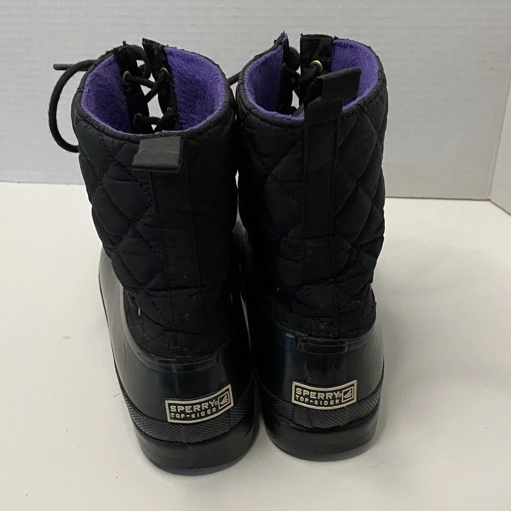 Sperry‎ duck boots snow purple liner NOT Waterproof women 9